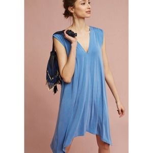 anthropologie // eri + ali brielle tunic blue dress